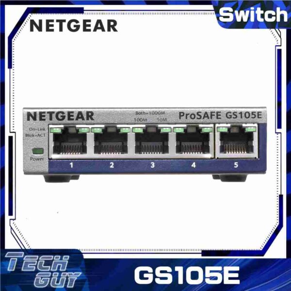 Netgear【GS105E】5-Port Plus Switch 網絡交換機