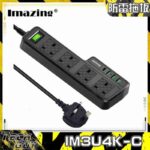 Imazing【IM3U4K-C】1Type-C + 3USB + 4位防雷拖板