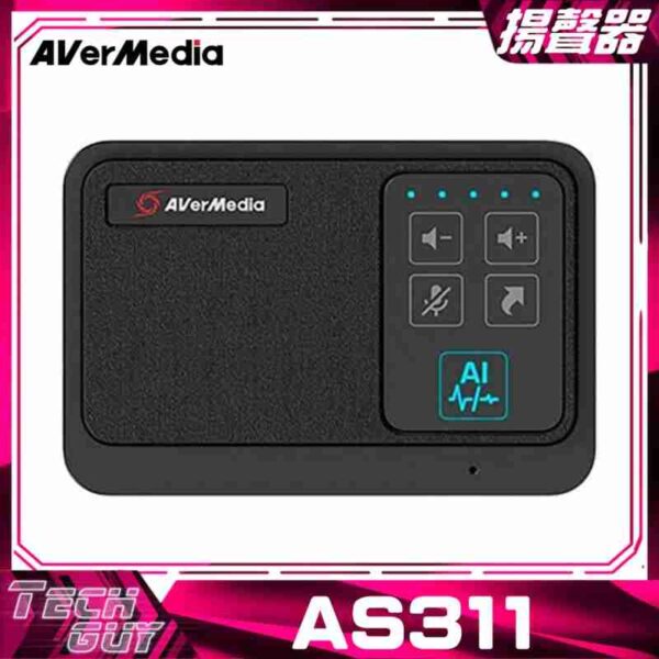 AVerMedia【AS311】AI 微型會議揚聲器