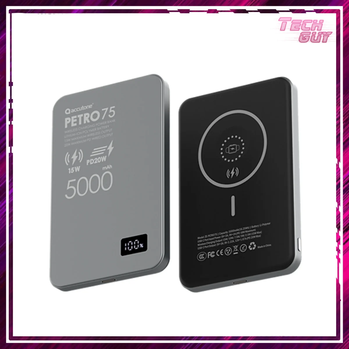 Accutone Petro 75 5000mAh 鋁合金外置充電器 1