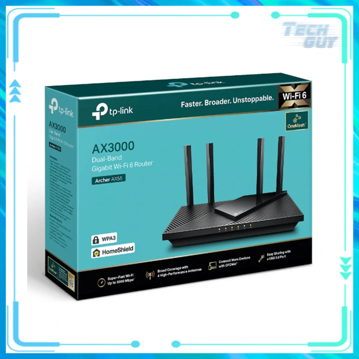 TP-Link Archer AX55 WiFi 6 AX3000 雙頻路由器 1