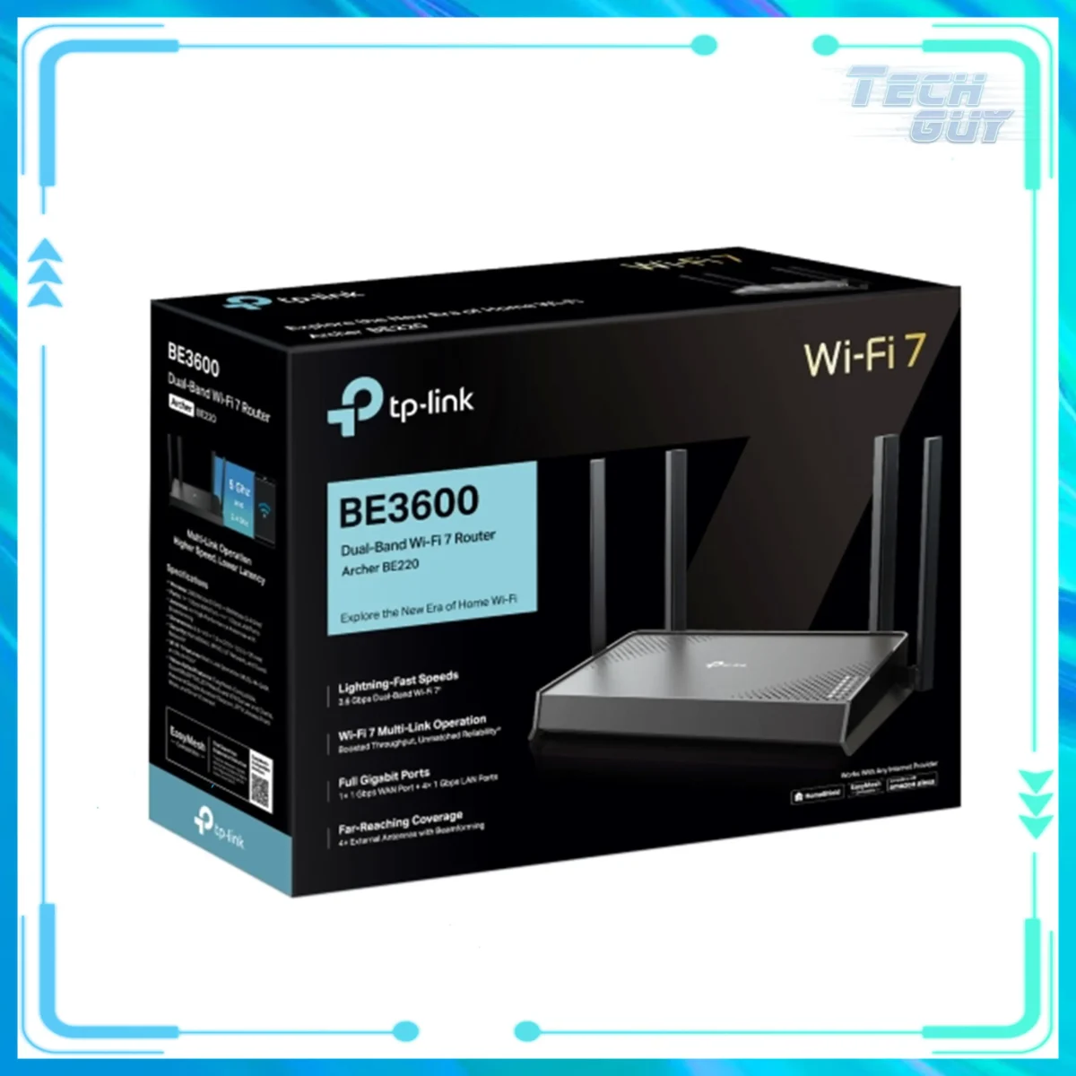 TP-Link Archer BE220 WiFi 7 BE3600 雙頻路由器 2