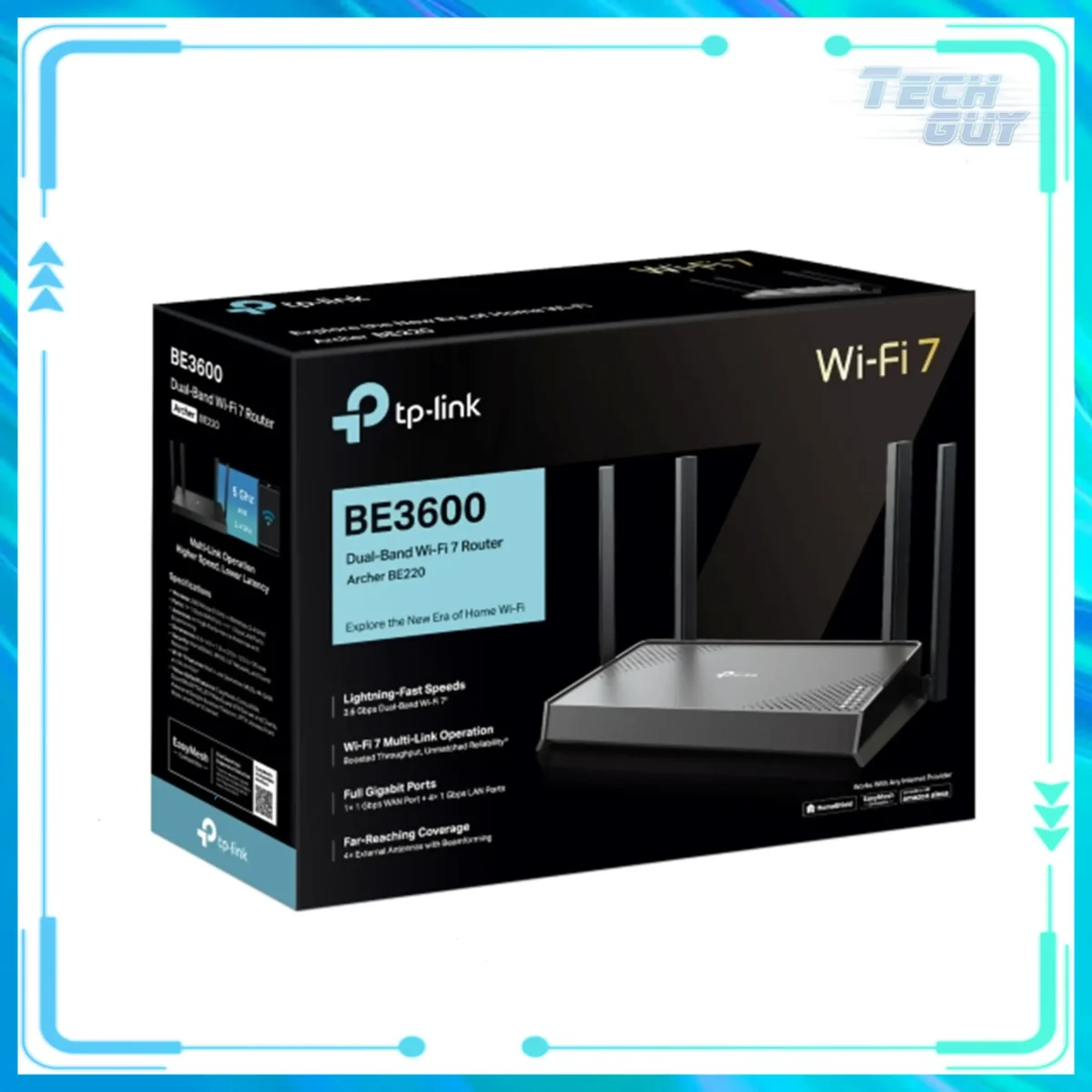 TP-Link Archer BE220 WiFi 7 BE3600 雙頻路由器 2