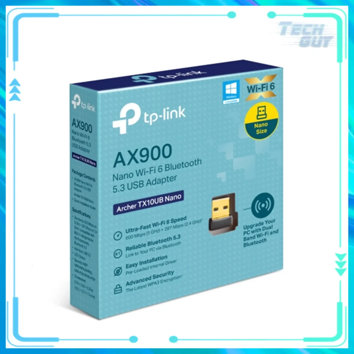 TP-Link Archer TX10UB Nano WiFi 6 AX900 USB無線網絡卡 (連藍牙) 2