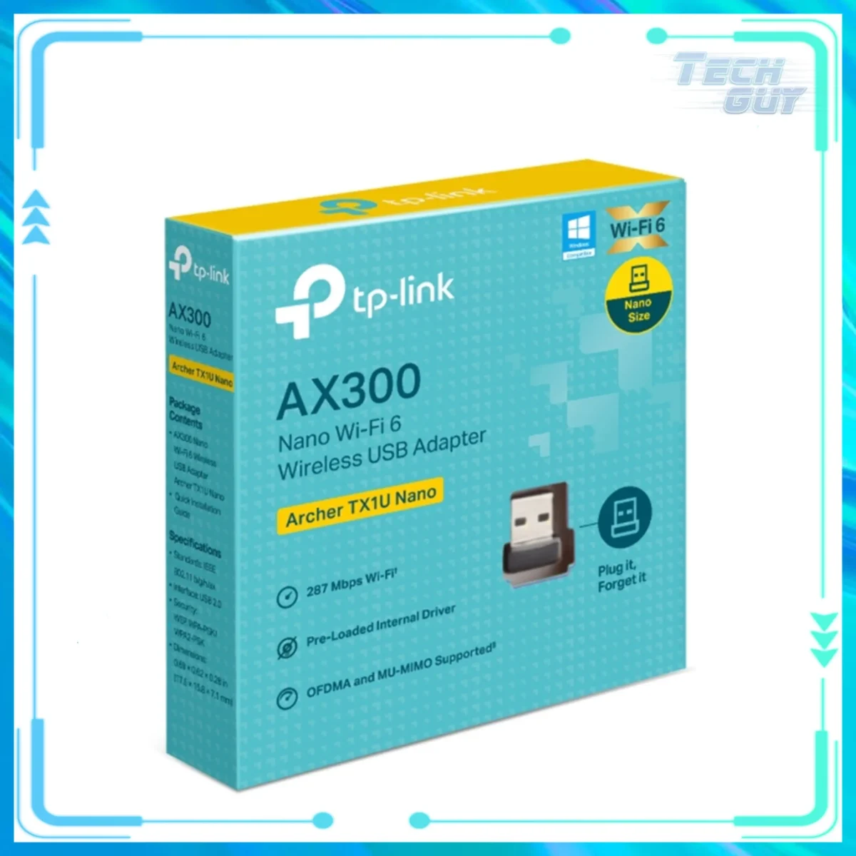 TP-Link Archer TX1U Nano WiFi 6 AX300 USB無線網絡卡 2