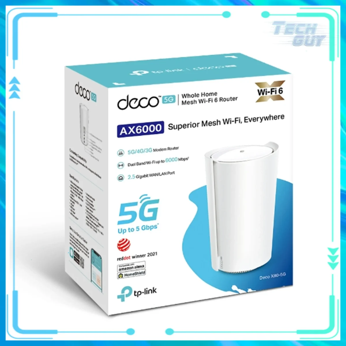 TP-Link Deco X80-5G WiFi 6 AX6000 雙頻路由器 1