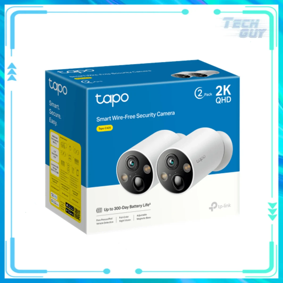 TP-Link Tapo C425 1440P 充電式網絡攝影機 (2件裝) 2