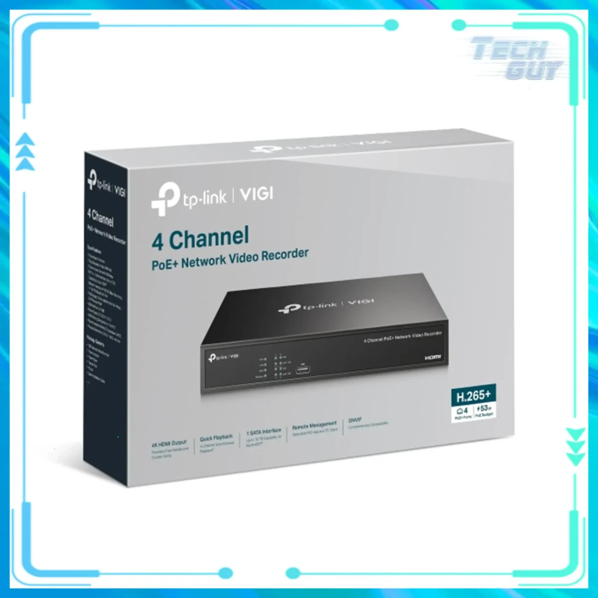 TP-Link VIGI NVR1004H-4P NVR監控主機 (PoE) 2