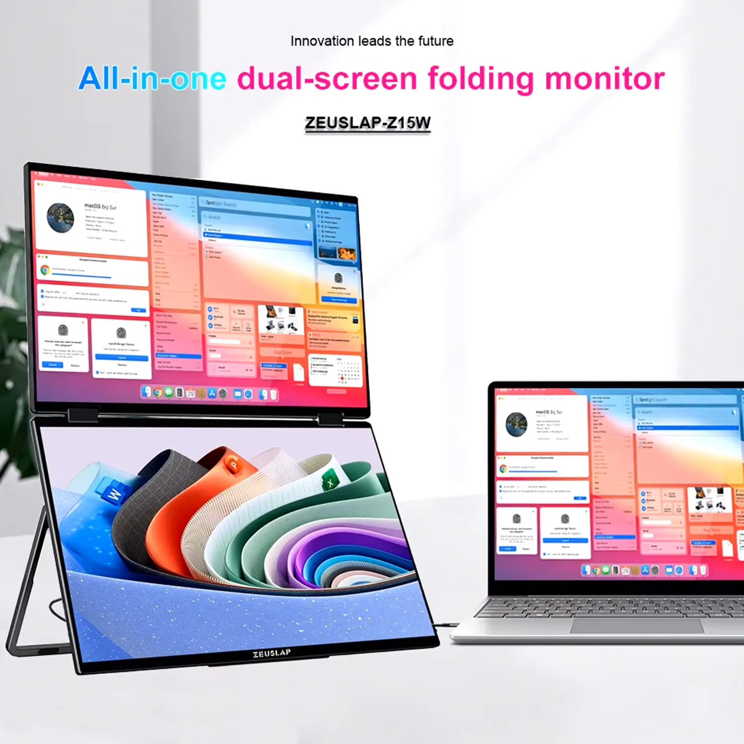 Zeuslap 15.6寸 1080P Z15W 雙屏便攜顯示器 1