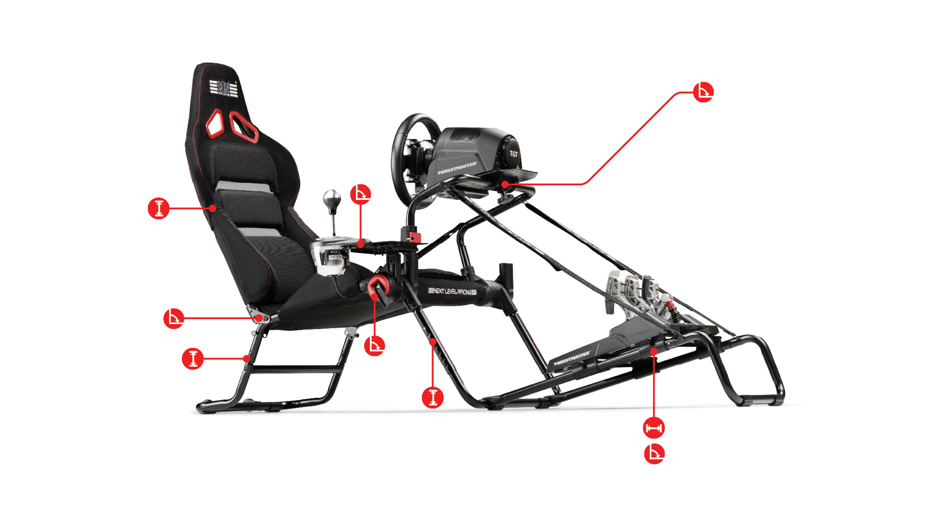 Next Level Racing GTLite Pro (NLR-S031) 折疊式賽車架 3 Next Level Racing GTLite Pro (NLR-S031) 折疊式賽車架 2