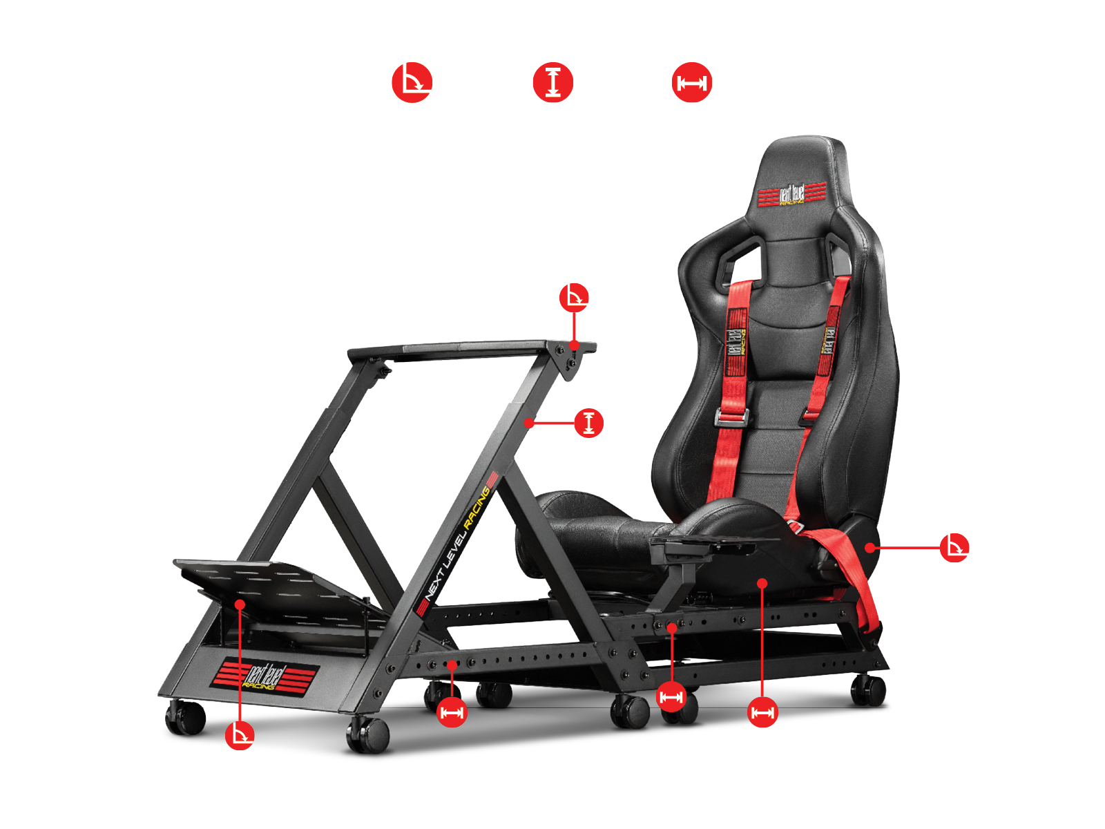 Next Level Racing GTTrack Racing Simulator (NLR-S009) 賽車架 3 Next Level Racing GTTrack Racing Simulator (NLR-S009) 賽車架 2