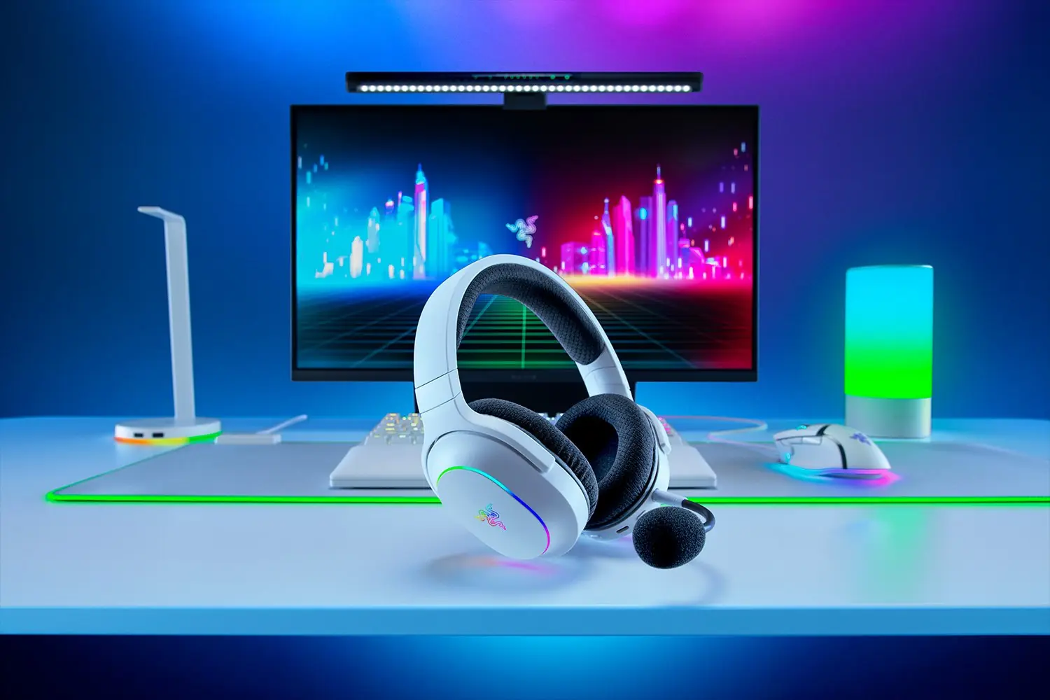 Razer Barracuda X Chroma (白色) 無線電競耳機 3