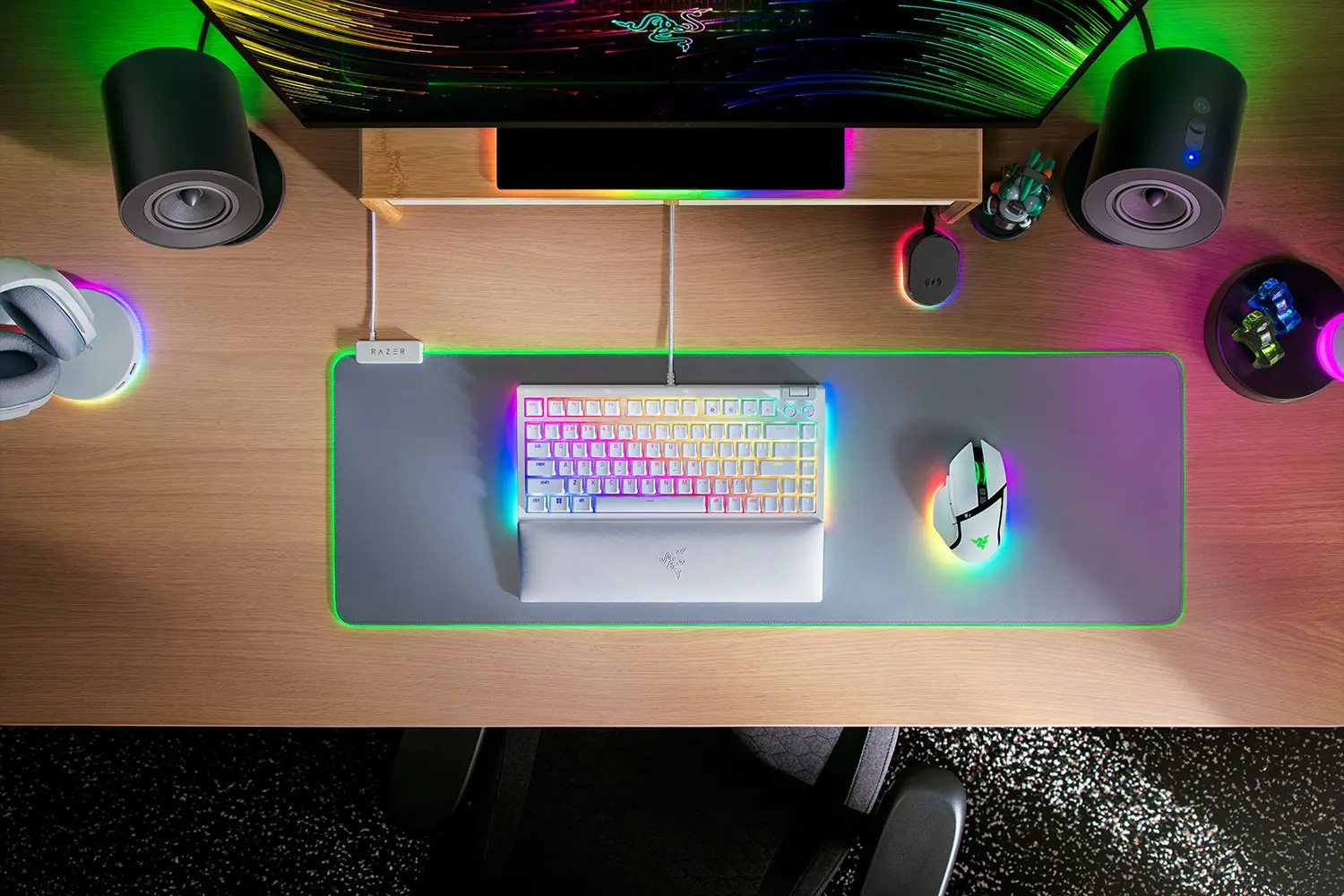 Razer BlackWidow V4 75% 機械鍵盤 (橘軸) 白色 3