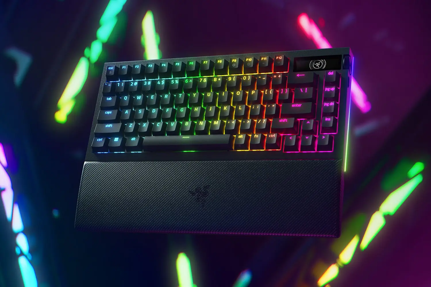 Razer Blackwidow V4 Pro 75% 機械鍵盤 (橘軸) 2