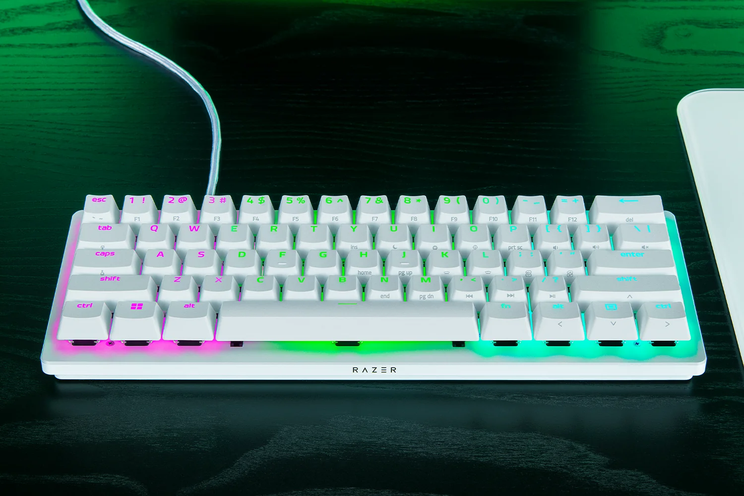 Razer Huntsman V3 Pro Mini 機械鍵盤 (光軸) 白色 3