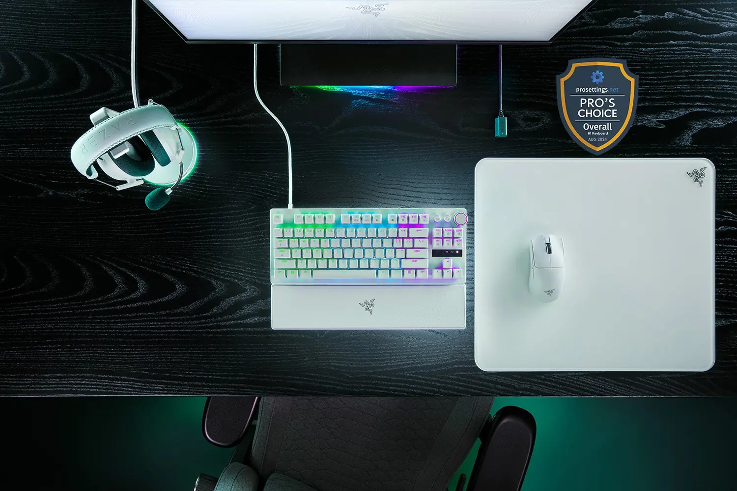Razer Huntsman V3 Pro Tenkeyless 機械鍵盤 (光軸) 白色 1