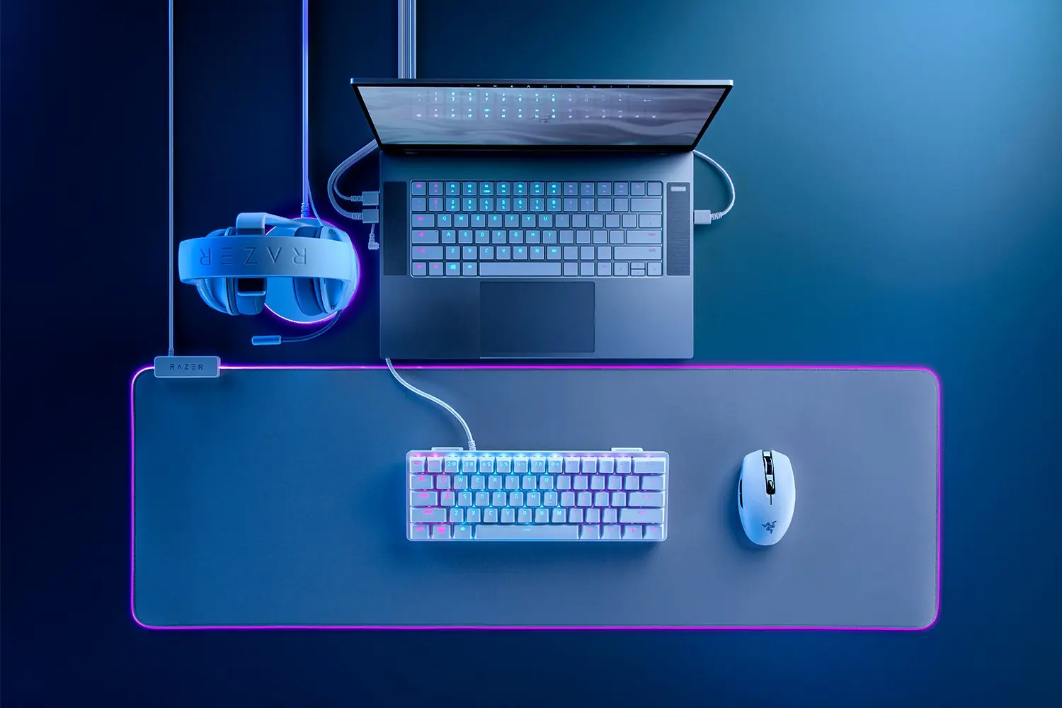 Razer Orochi V2 遊戲滑鼠 (白色) 3