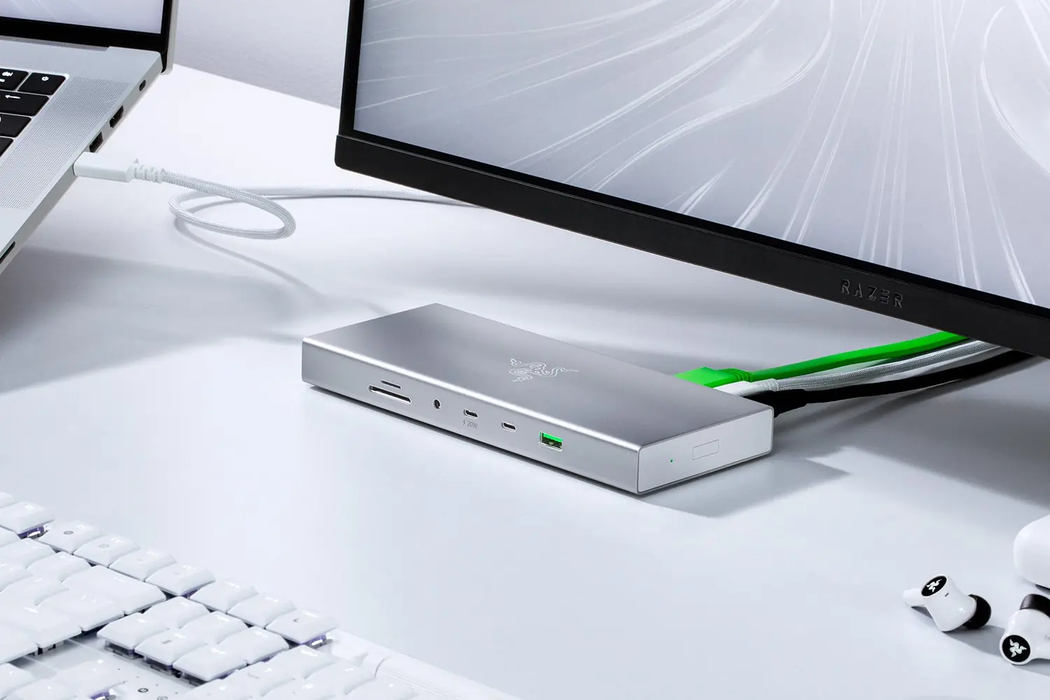 Razer USB 4 Dock 白色 1