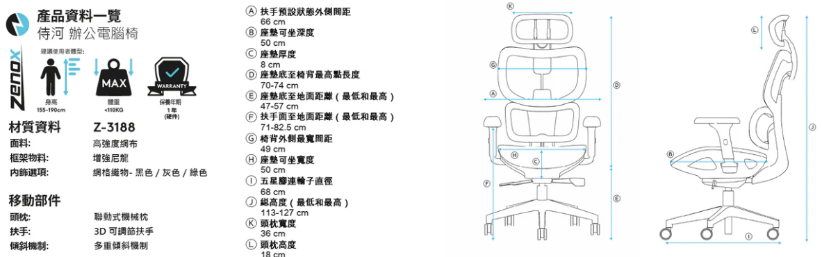 Zenox Ergonomic - Shiho Office Chair 辦公電腦椅 (Mesh/Green) 2 Zenox Ergonomic - Shiho Office Chair 辦公電腦椅 (Mesh/Green) 1