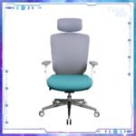 Zenox Ergonomic - Zagen Office Chair 辦公電腦椅 (Mesh & Foam/Sky Blue)：圖片 2