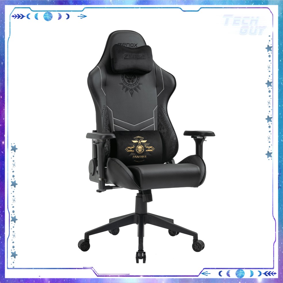 Zenox Marvel Black Panther Limited Edition - Zenox Saturn Mk-2 Gaming Chair (1) Zenox Marvel Black Panther Limited Edition - Zenox Saturn Mk-2 Gaming Chair