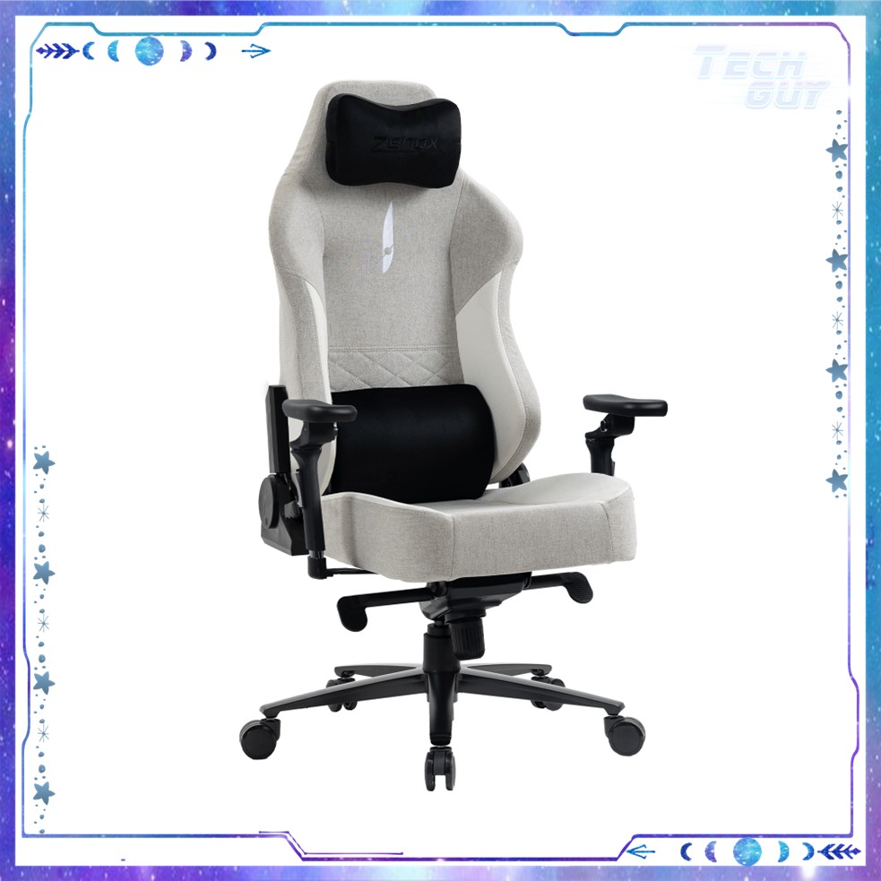 Zenox Spectre Mk-2 Gaming Chair (FabricLight Grey) (1) Zenox Spectre Mk-2 Gaming Chair 電競椅 (Fabric/Light Grey)